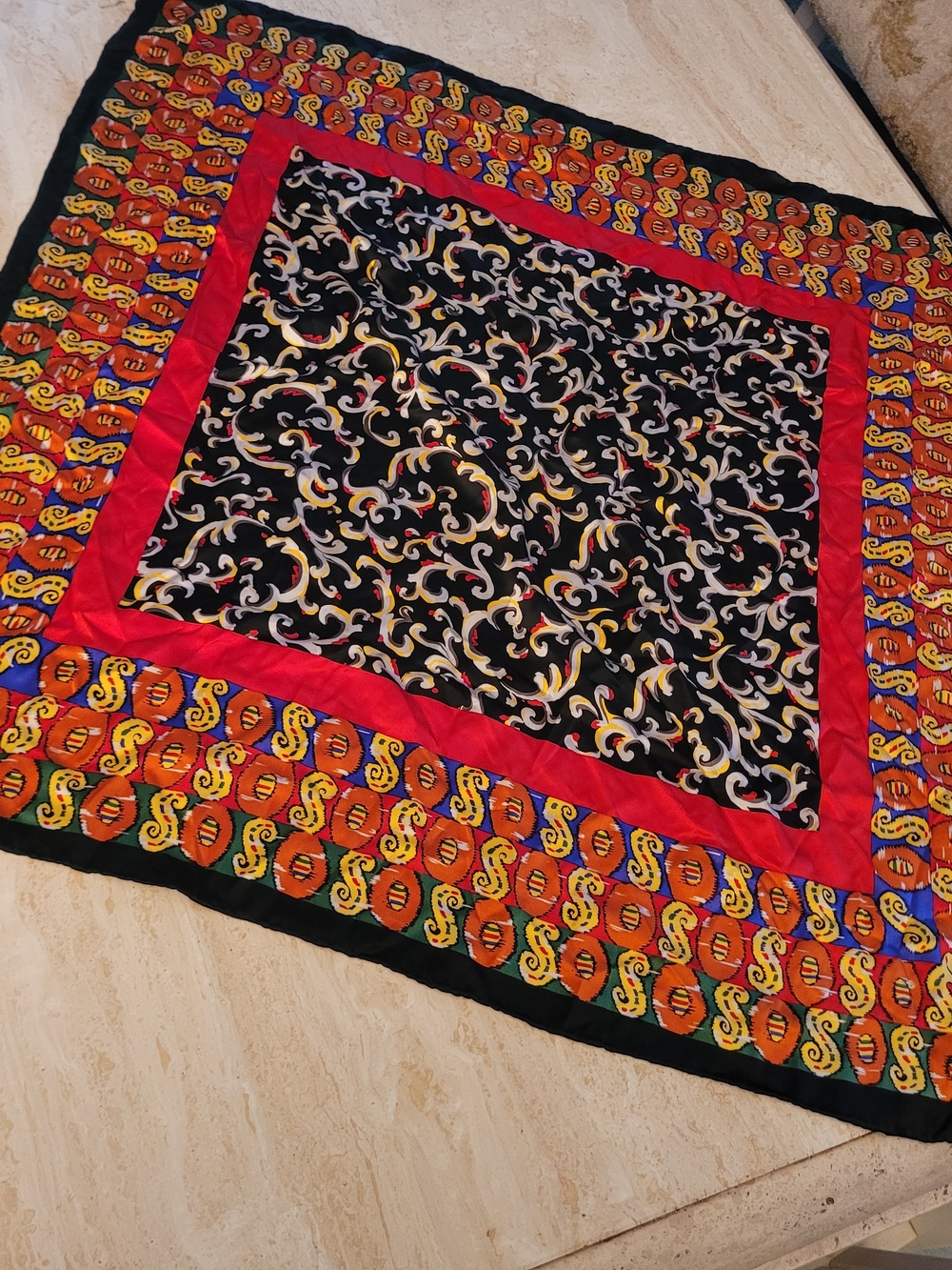 Vintage XL Silk Scarve